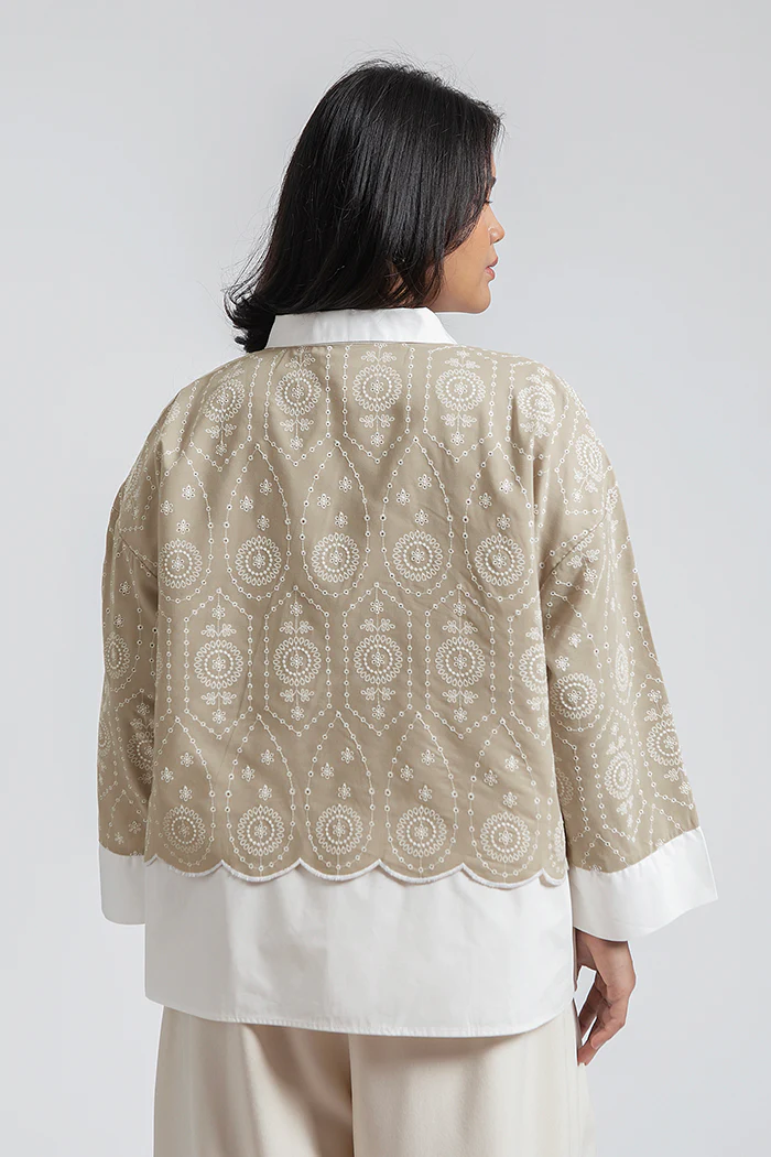Beige Embroidered Kalea - Image 4