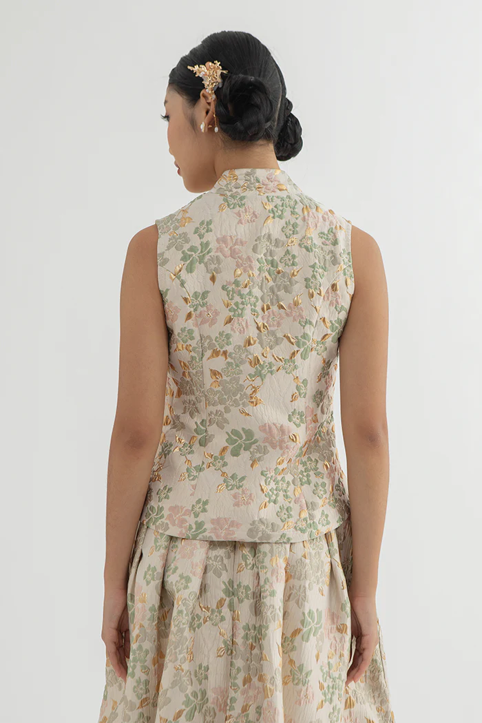 Beige Floral Lian - Image 4
