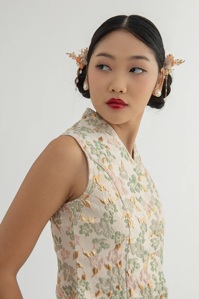 Beige Floral Lian - Image 5