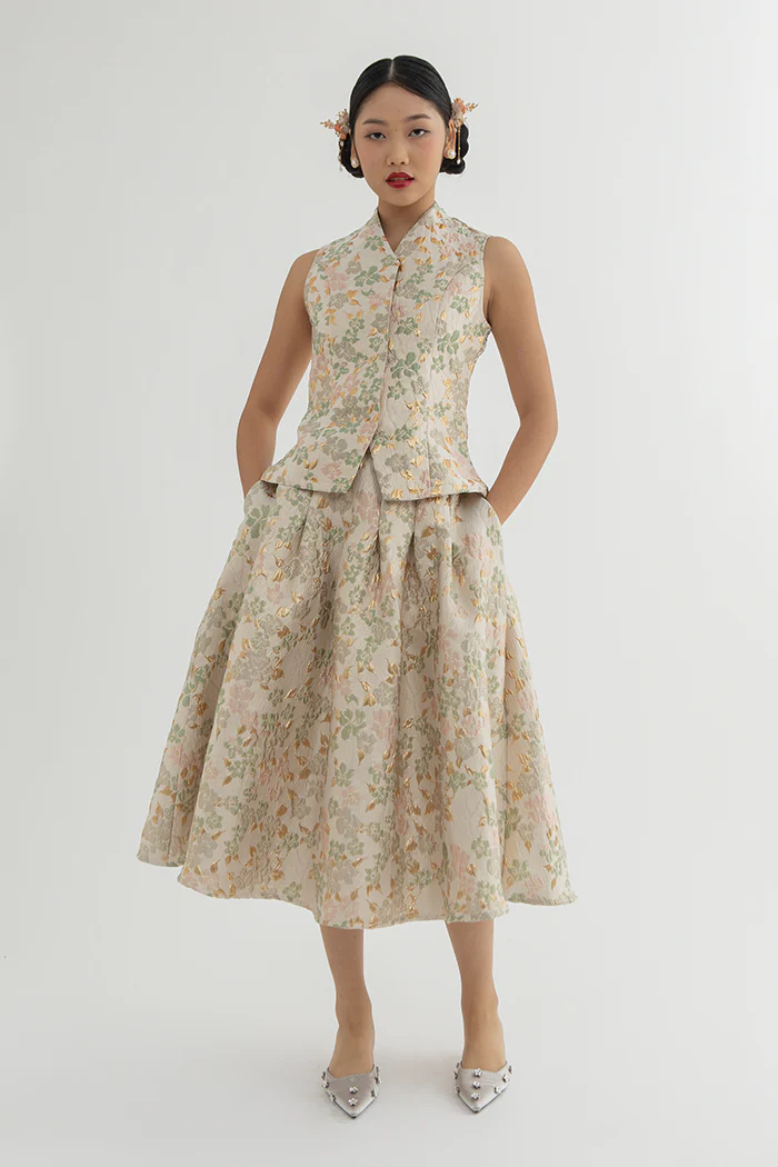Beige Floral Lian - Image 6