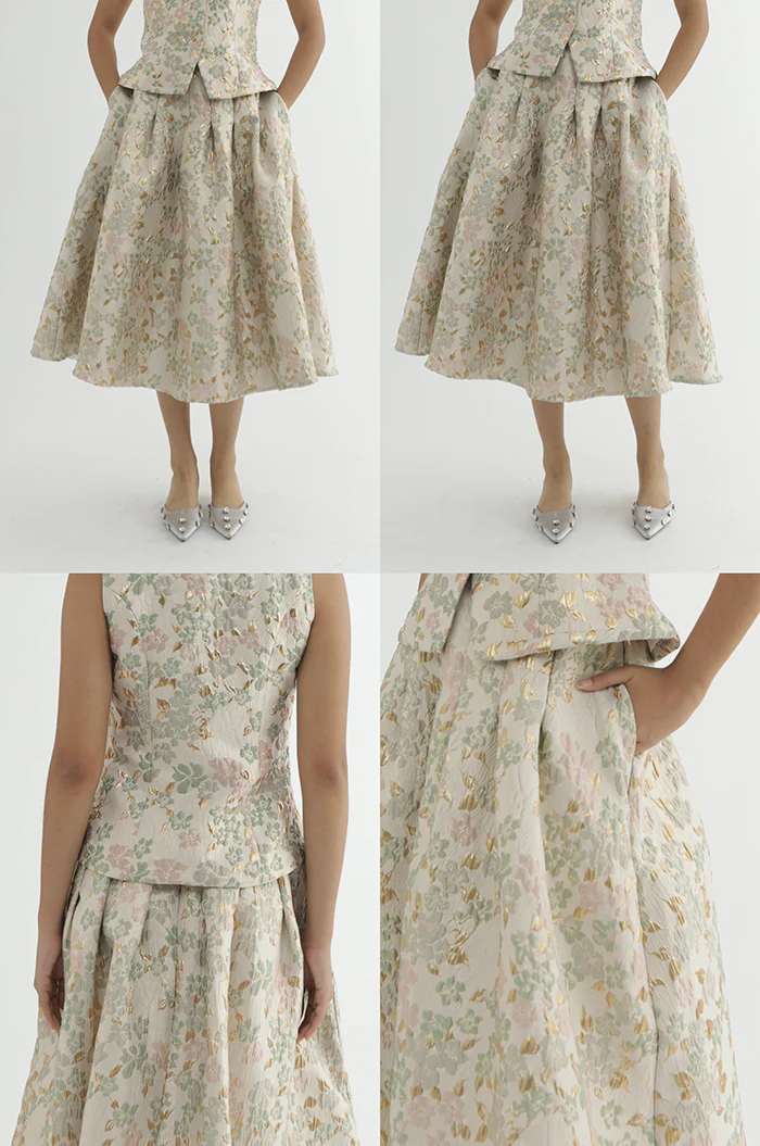 Beige Floral Lira - Image 2