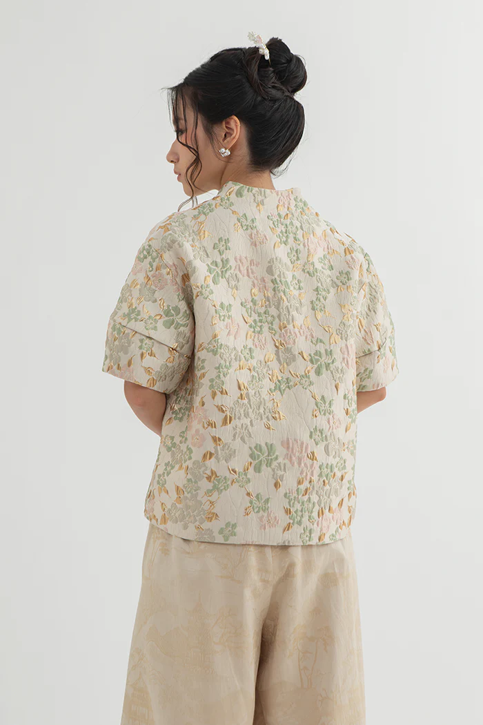 Beige Floral Rui - Image 4