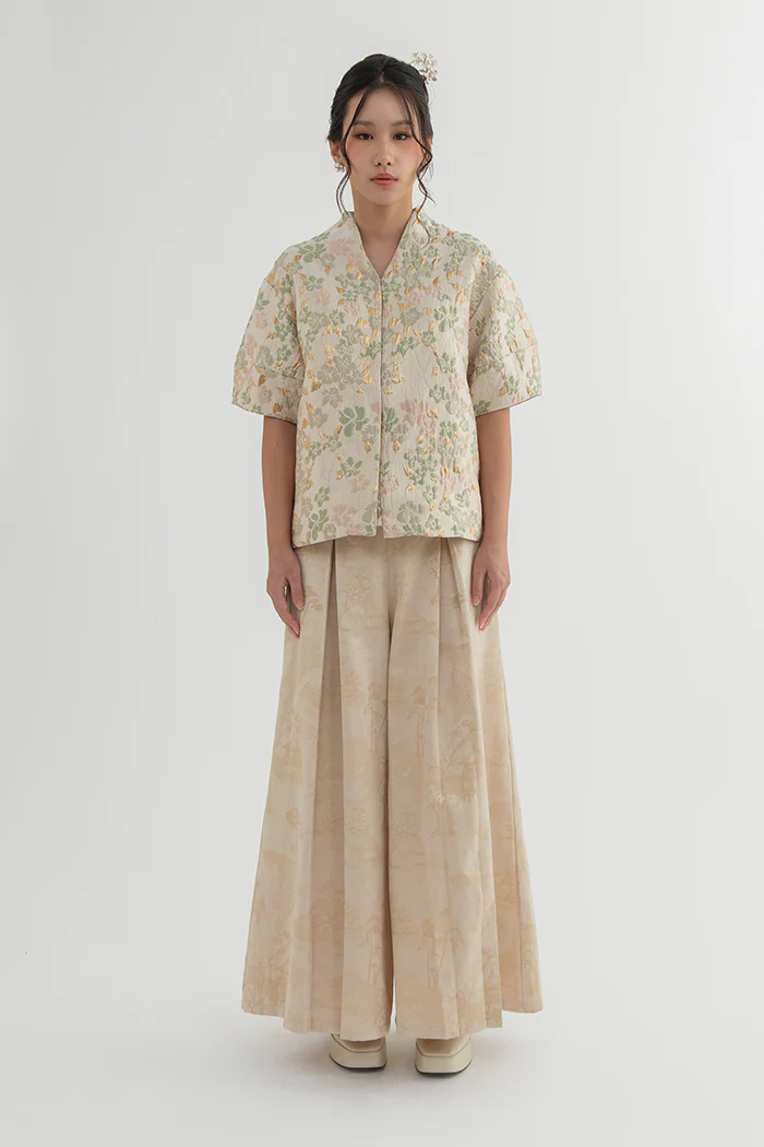 Beige Floral Rui - Image 6