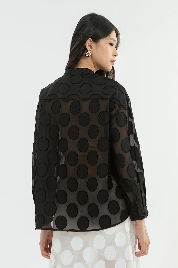 Black Polka Cherie - Image 4
