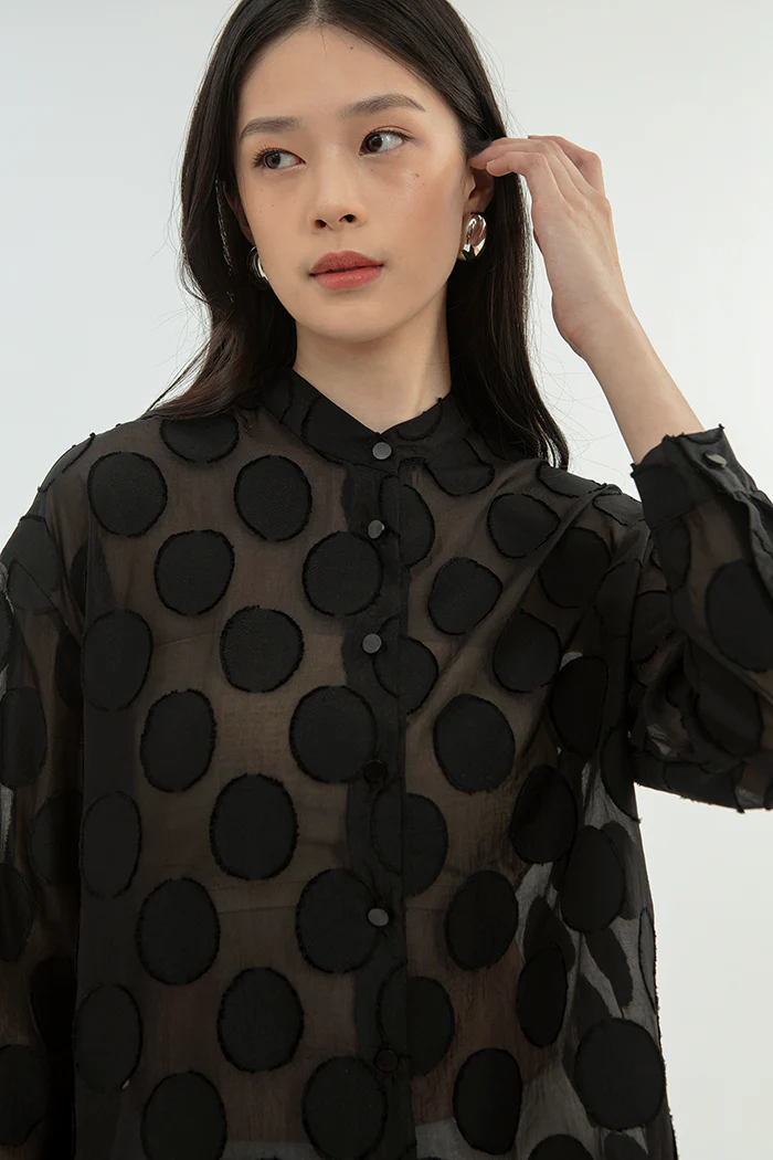 Black Polka Cherie - Image 5