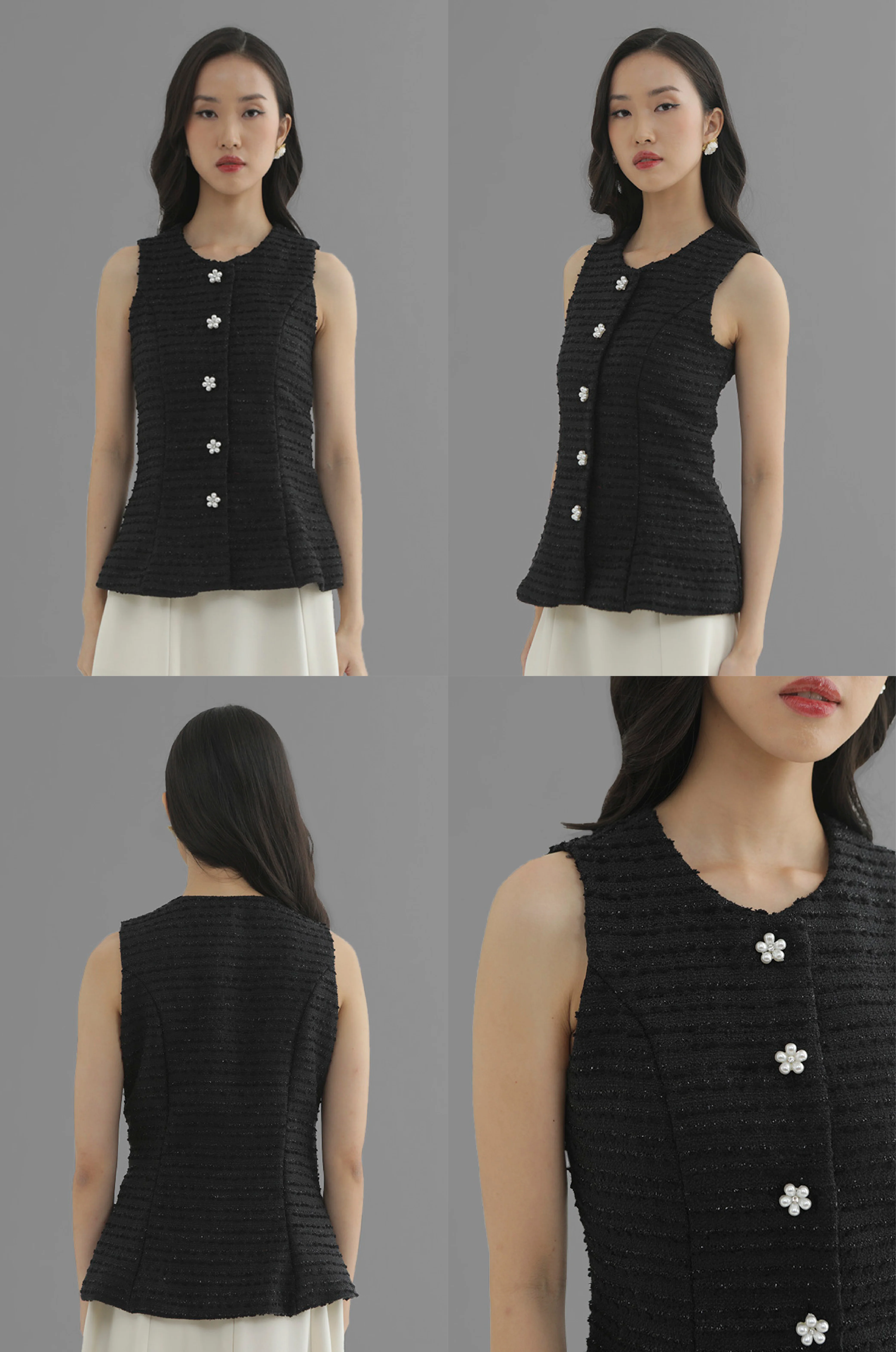 Black Tweed Bell B - Image 2