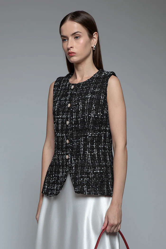 Black Tweed Vea - Image 3