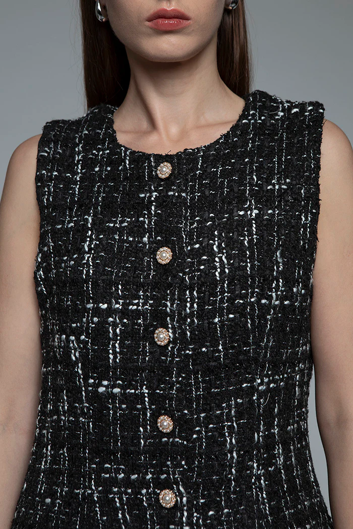 Black Tweed Vea - Image 5