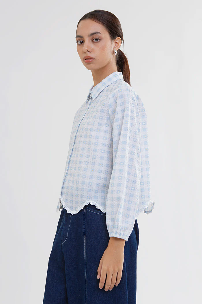 Blue Gingham Willa - Image 3