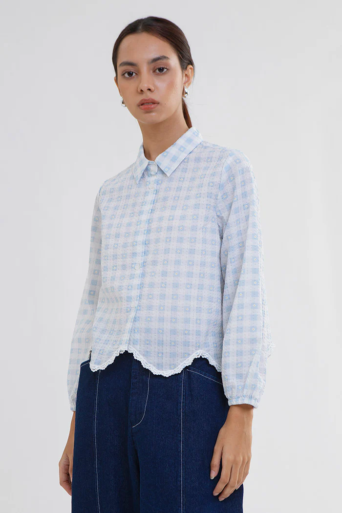 Blue Gingham Willa - Image 6