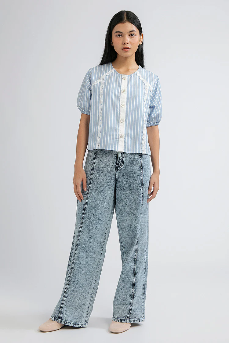 Blue Striped Capua - Defect Sale - Image 7