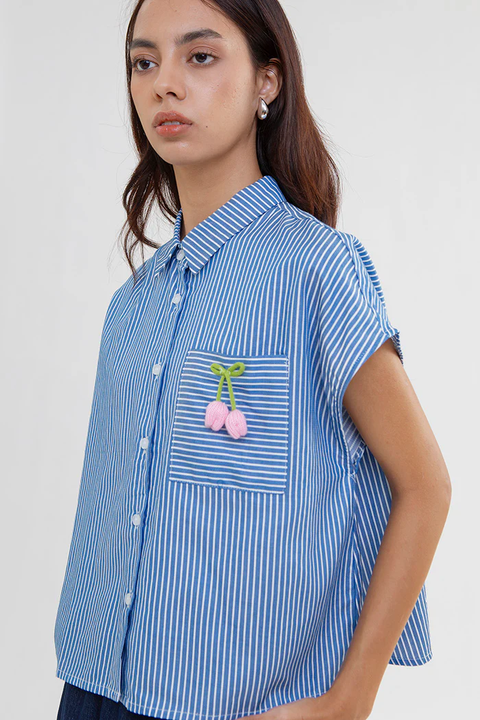 Blue Striped Cherry Jorien - Image 5