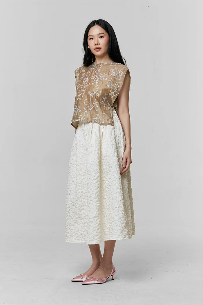 Brown tencel Kerala - Image 4