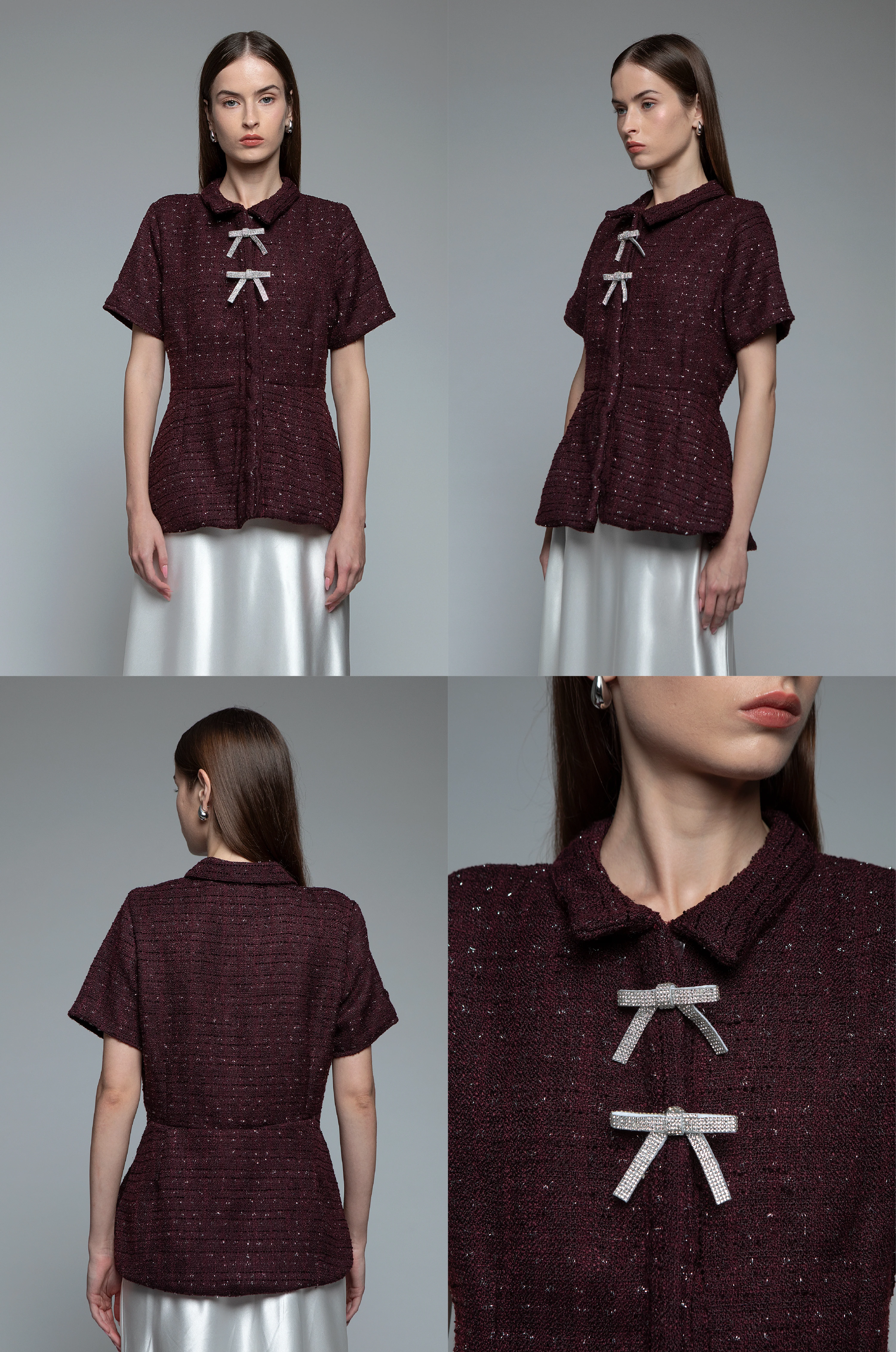 Burgundy Tweed Marena B - Image 2