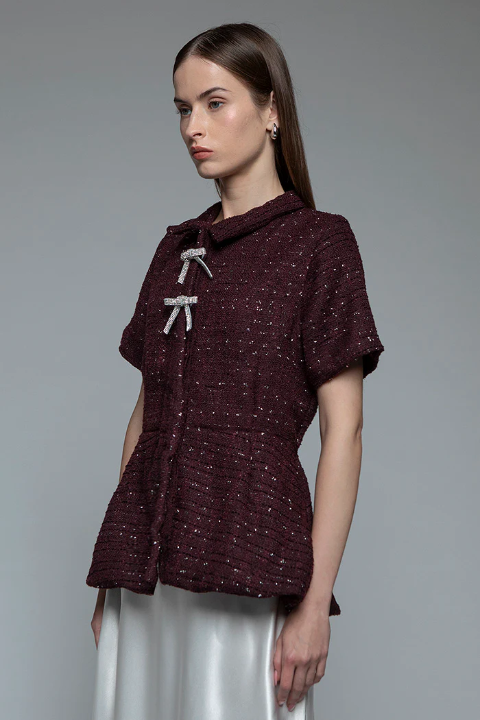 Burgundy Tweed Marena B - Image 3
