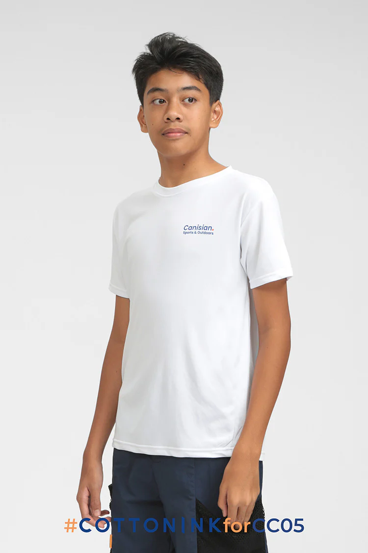 Canisian Off-white Athletic Dry-fit Tee - Image 2