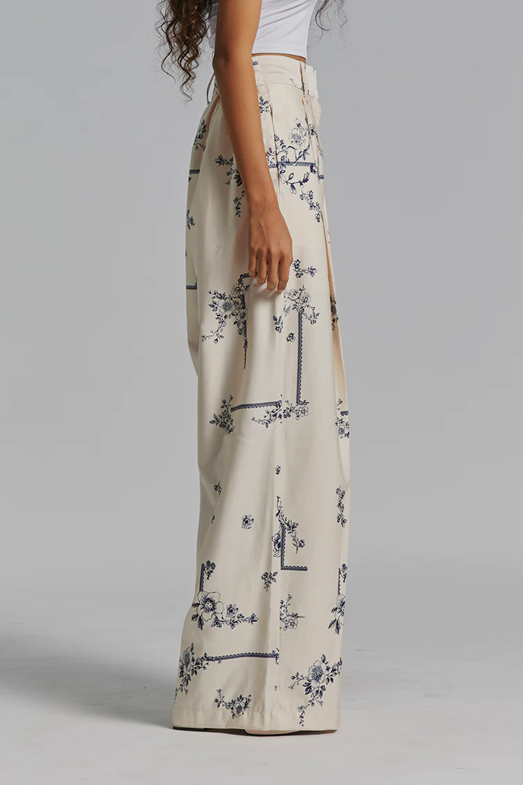 Cream Printed Bolin - Image 3