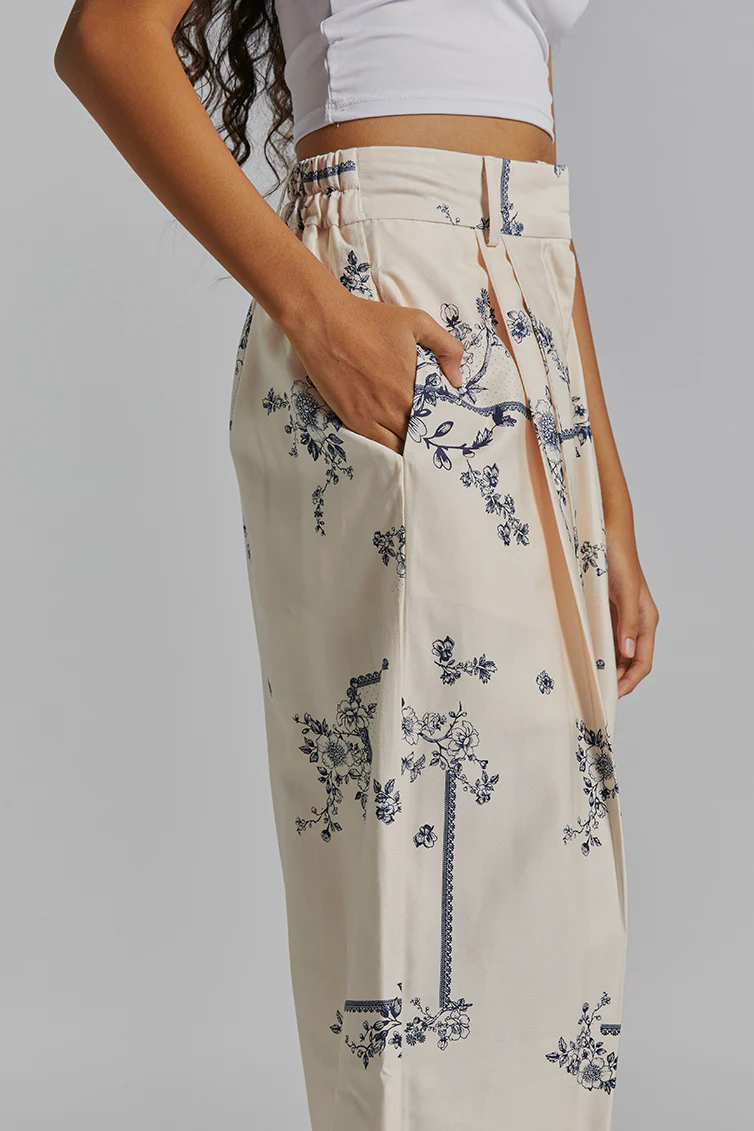 Cream Printed Bolin - Image 5