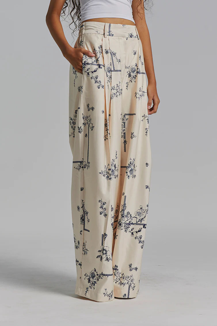 Cream Printed Bolin - Image 6