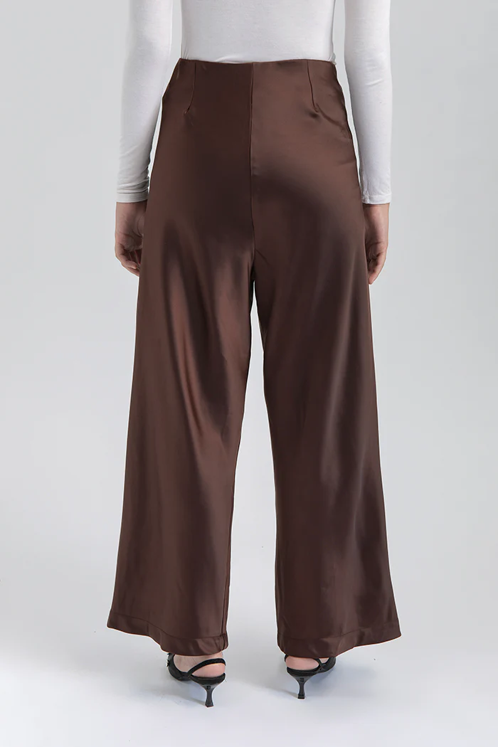 Dark Brown Satin Pama - Image 6