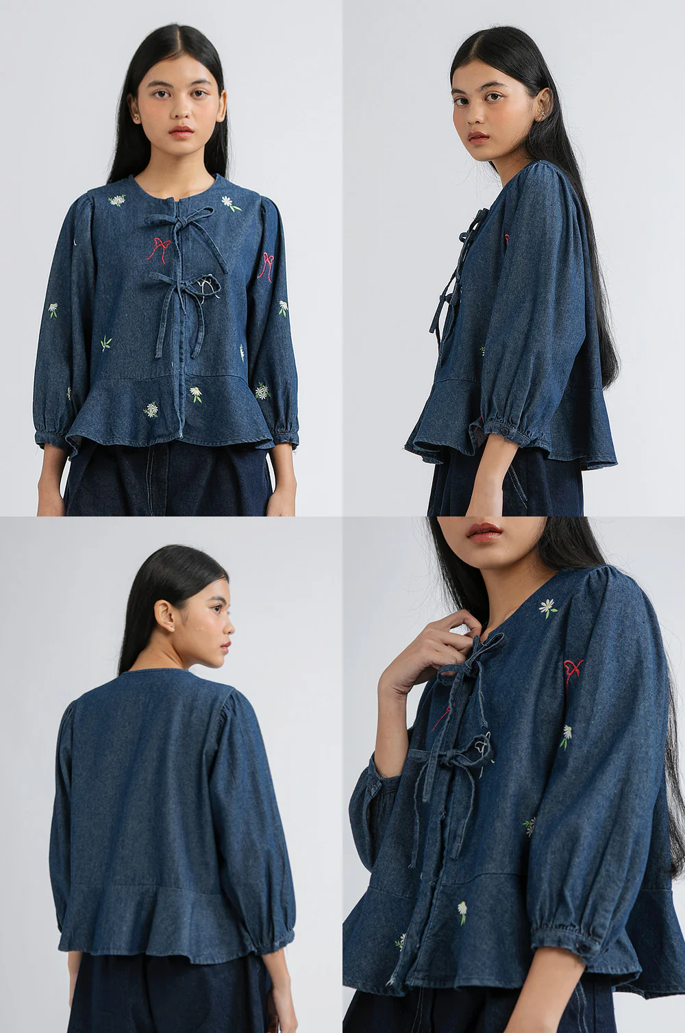 Dark Denim Floral Karila - Image 2