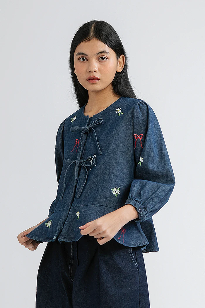 Dark Denim Floral Karila - Image 6