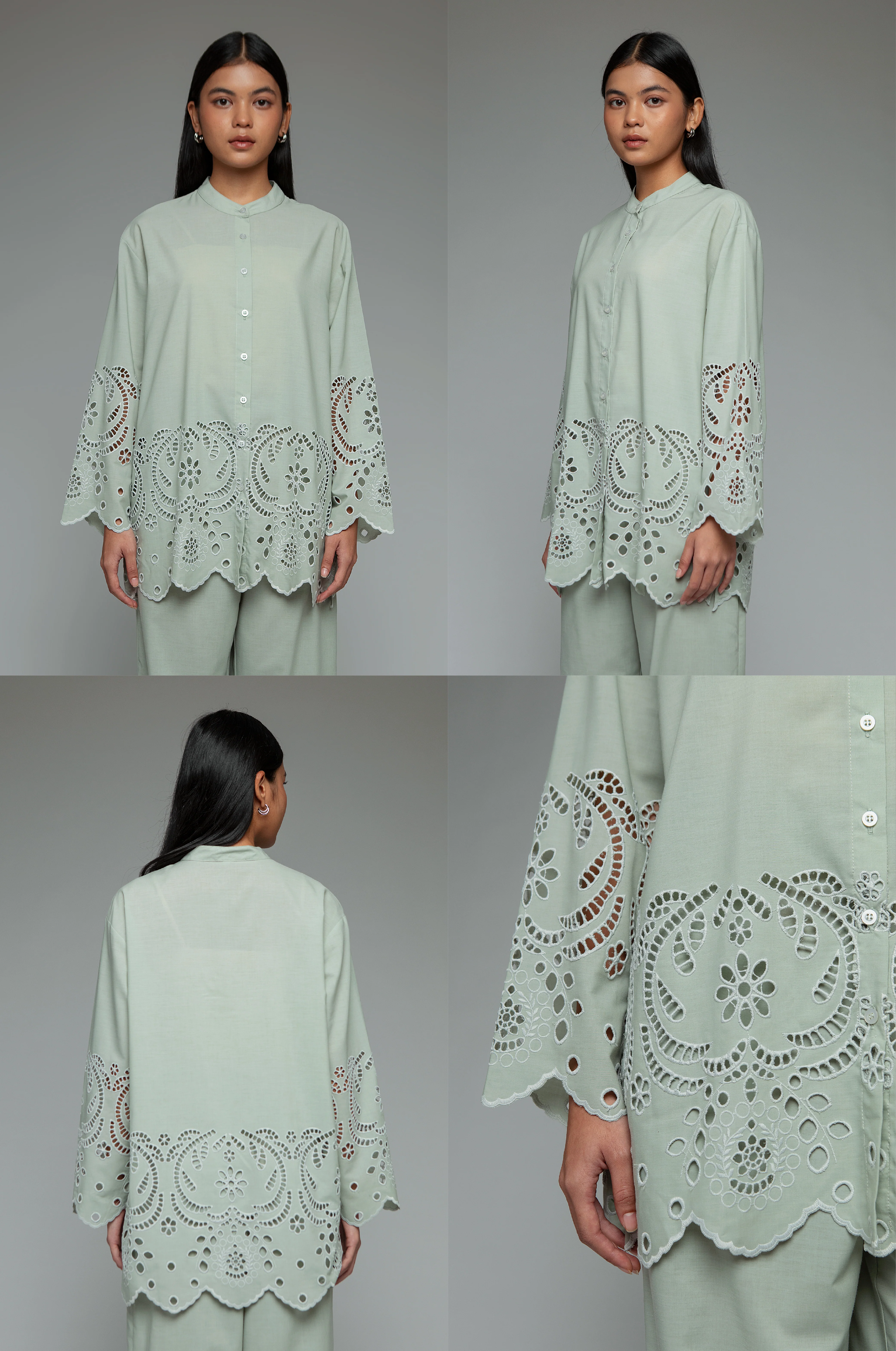 Green Embroidery Leifa - Image 2