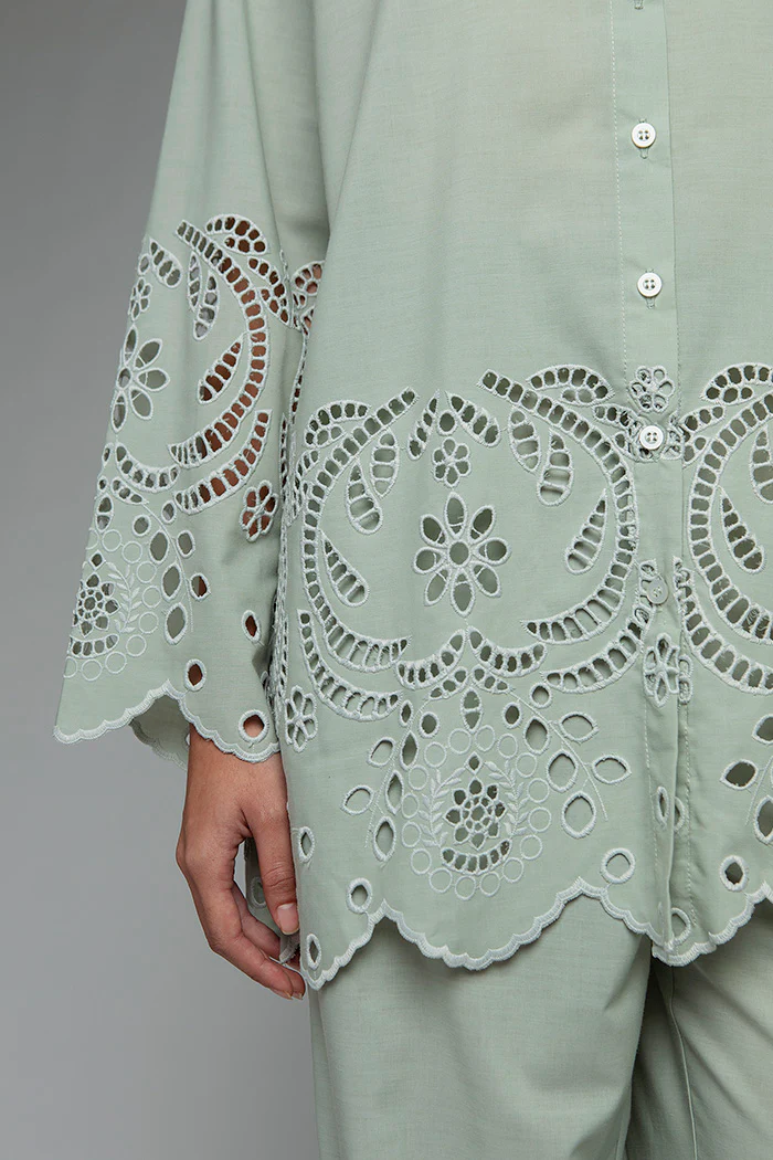 Green Embroidery Leifa - Image 5