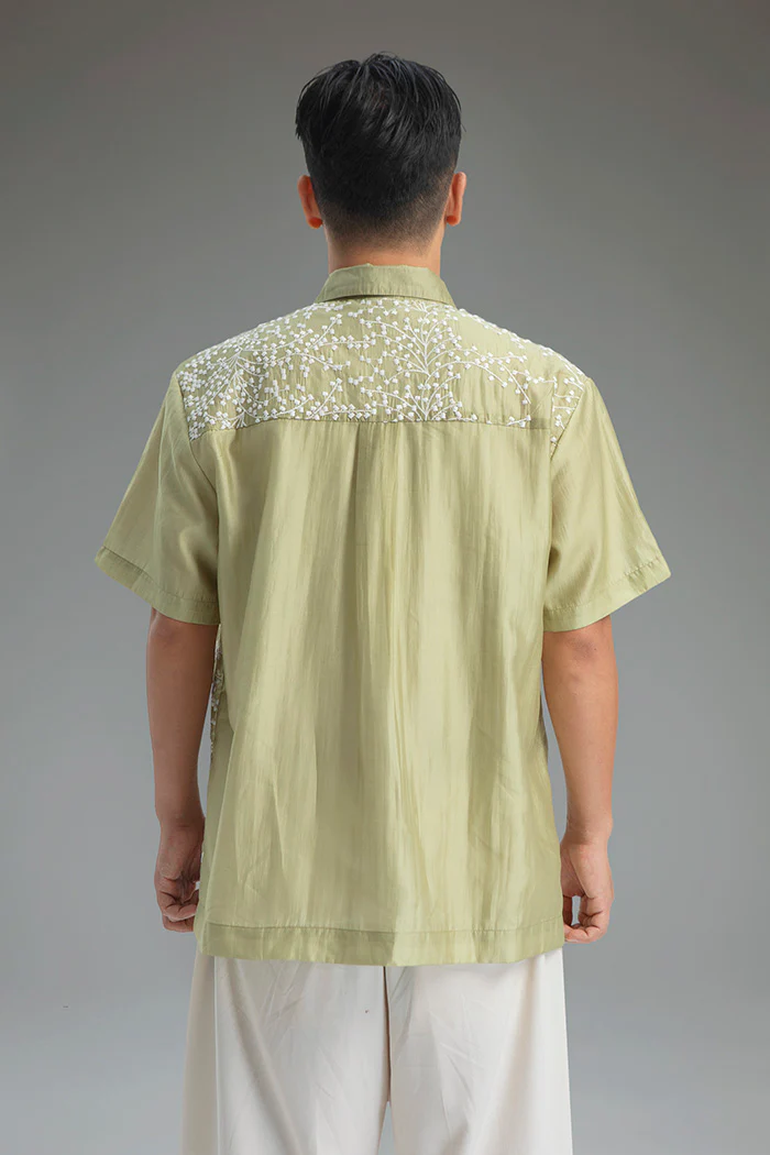 Green Tencel Madi - Image 4
