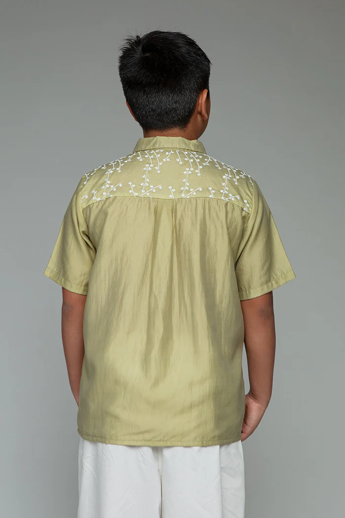 Green Tencel Tait - Image 4