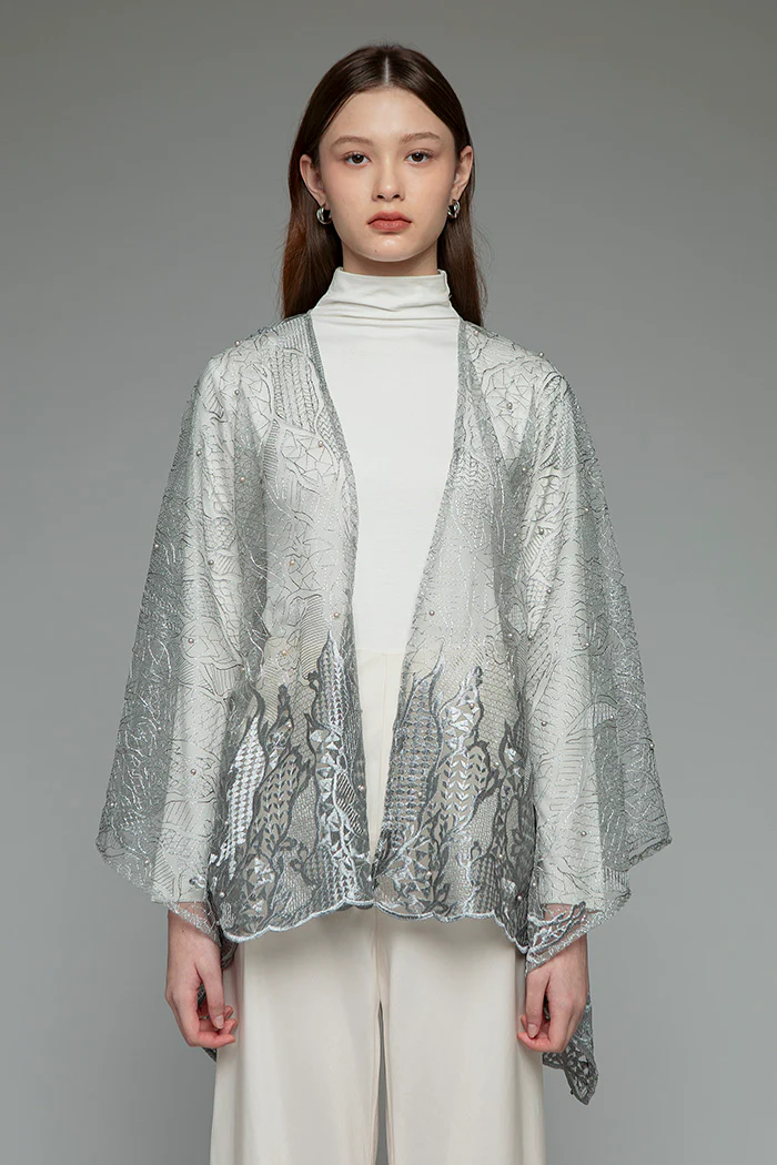 Grey Floral Kamin - Image 3