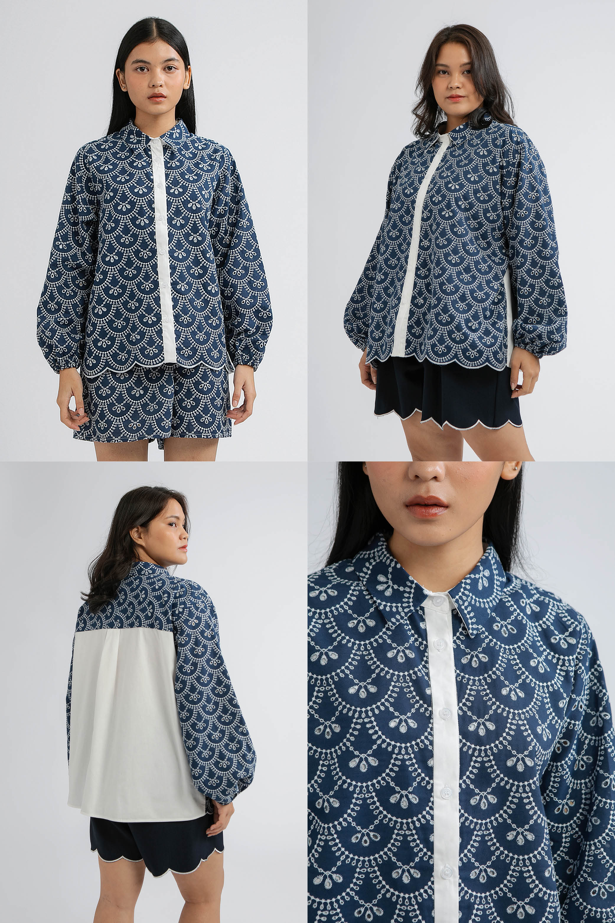 Indigo Scalloped Nardo A - Defect Sale - Image 2