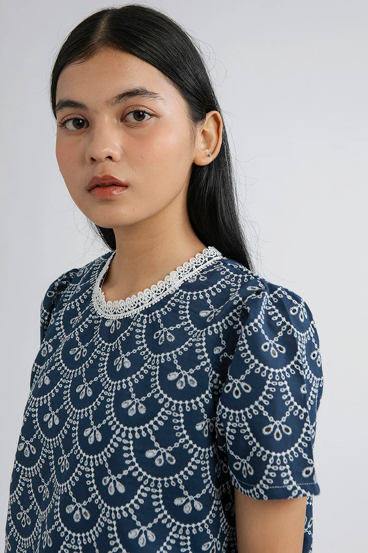 Indigo Scalloped Trani A - Defect Sale - Image 4