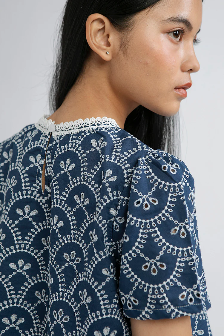Indigo Scalloped Trani A - Defect Sale - Image 5
