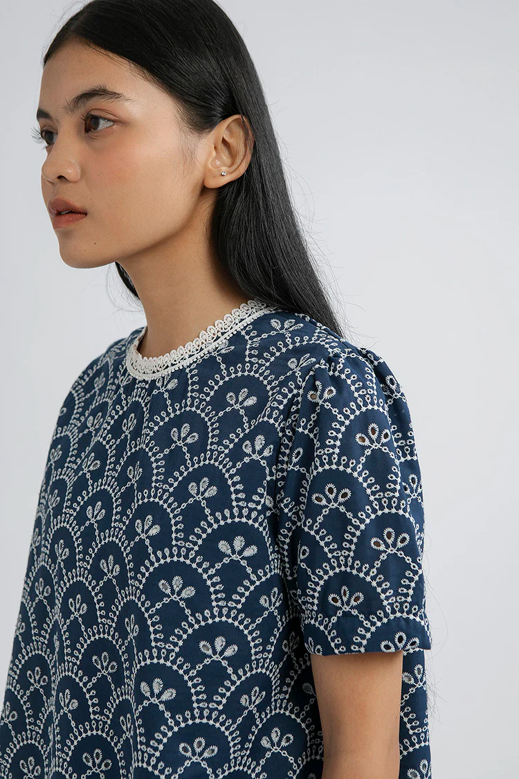 Indigo Scalloped Trani B - Defect Sale - Image 5