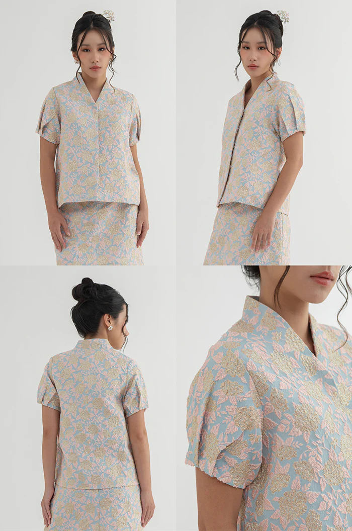 Light Blue Floral Miu - Image 2