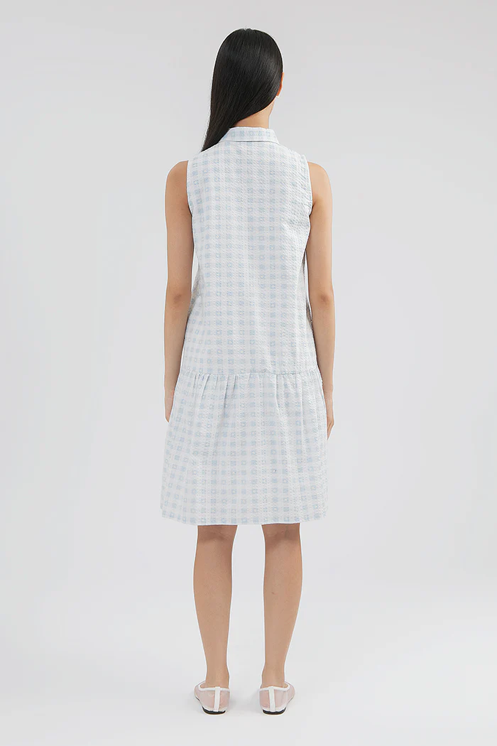 Light Blue Gingham Nies - Image 4