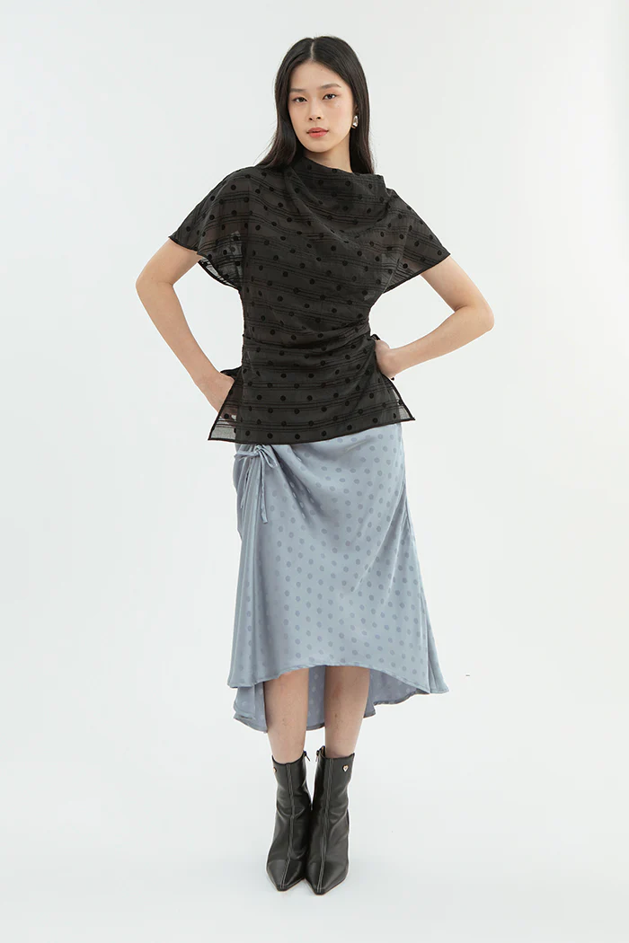 Light Blue Polka Garbo - Image 6