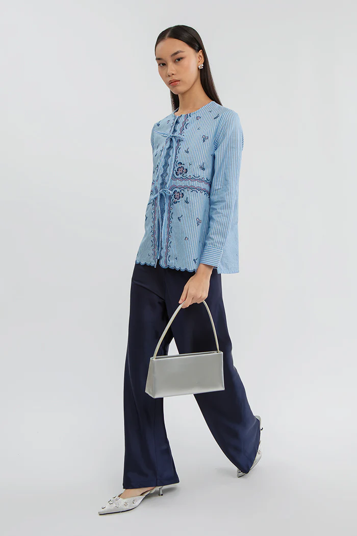 Light Blue Striped Diali - Image 10