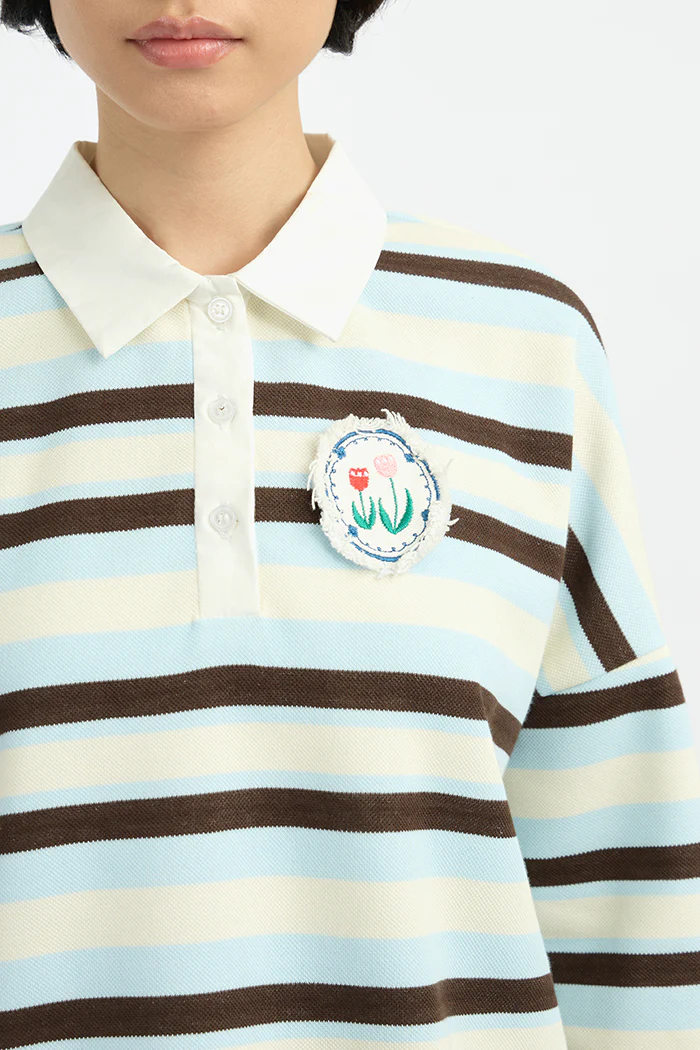 Light Blue Striped Liora - Image 5