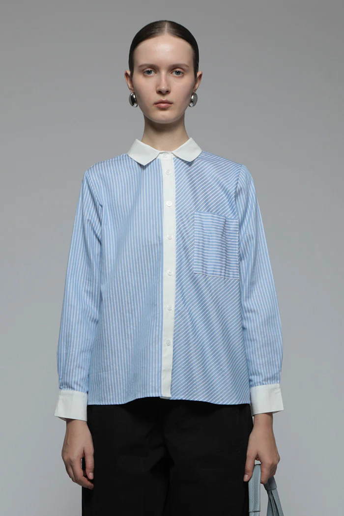 Light Blue Striped Portico - Image 6