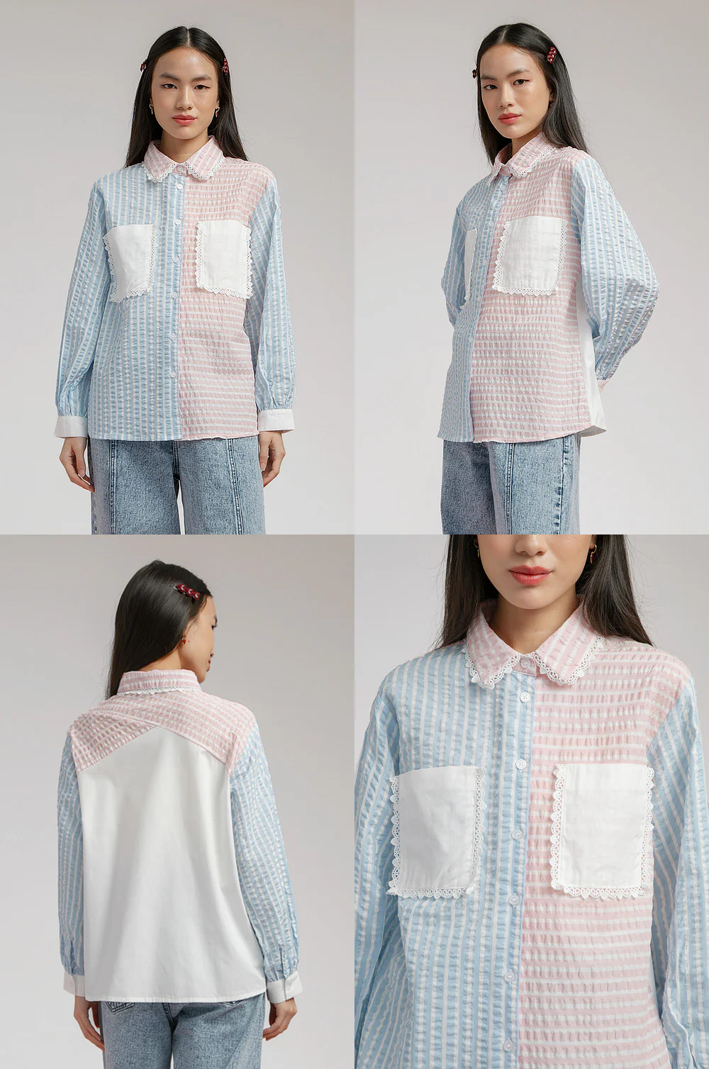 Light Blue Striped Shalamov - Defect Sale - Image 2