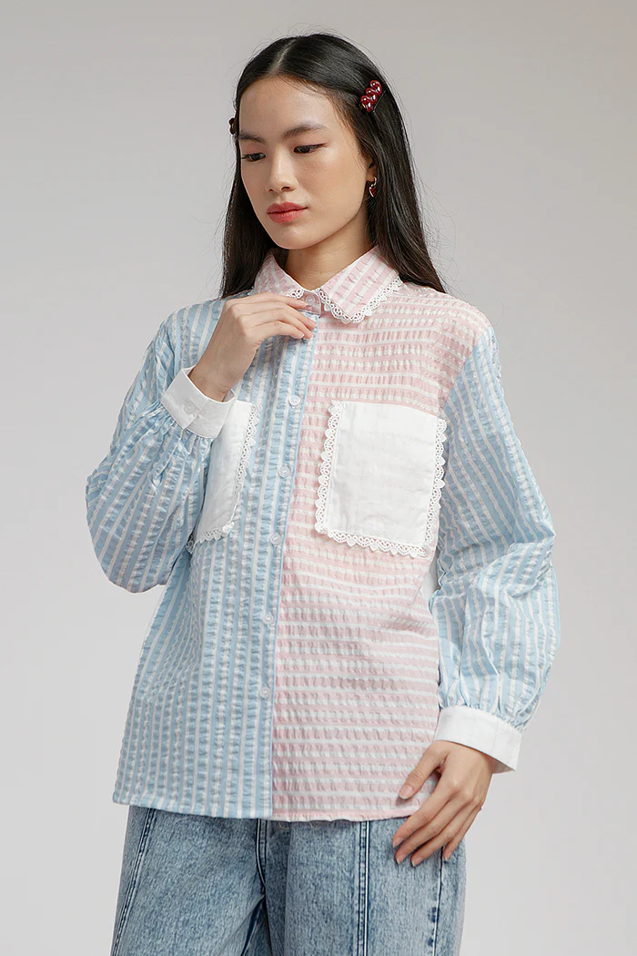 Light Blue Striped Shalamov - Defect Sale - Image 6