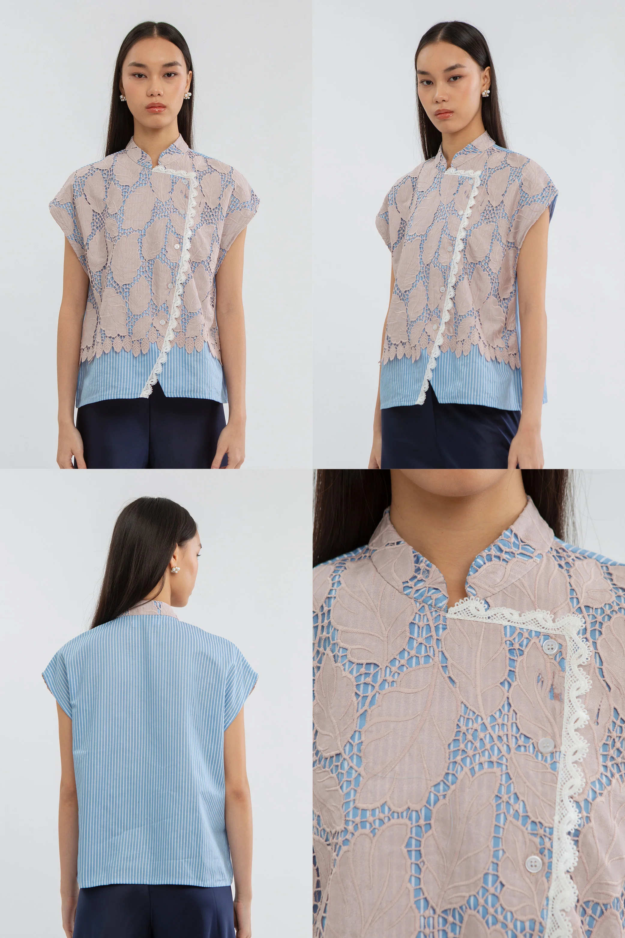 Light Blue Striped Talya - Image 2
