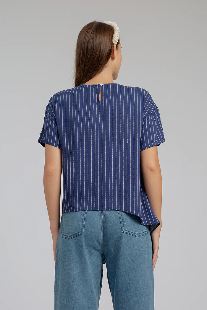 Navy Blue Striped Balint - Defect Sale - Image 6