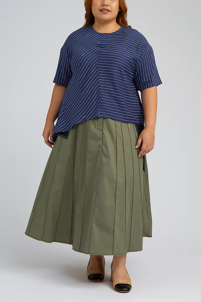 Navy Blue Striped Balint - Defect Sale - Image 7