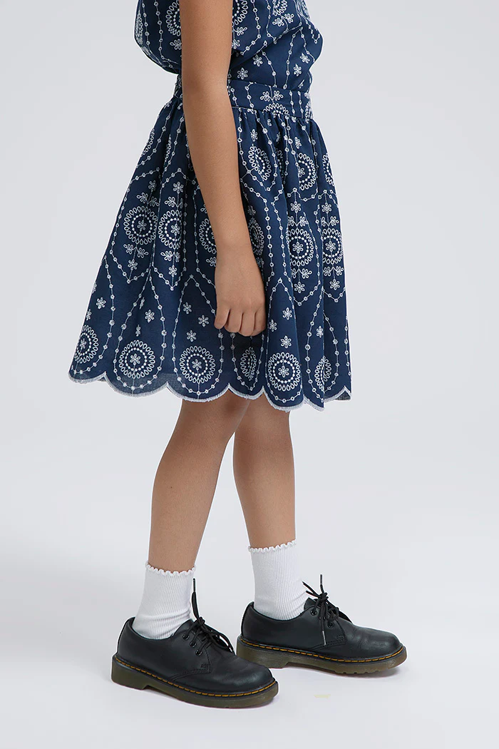 Navy Embroidered Dasha - Image 3