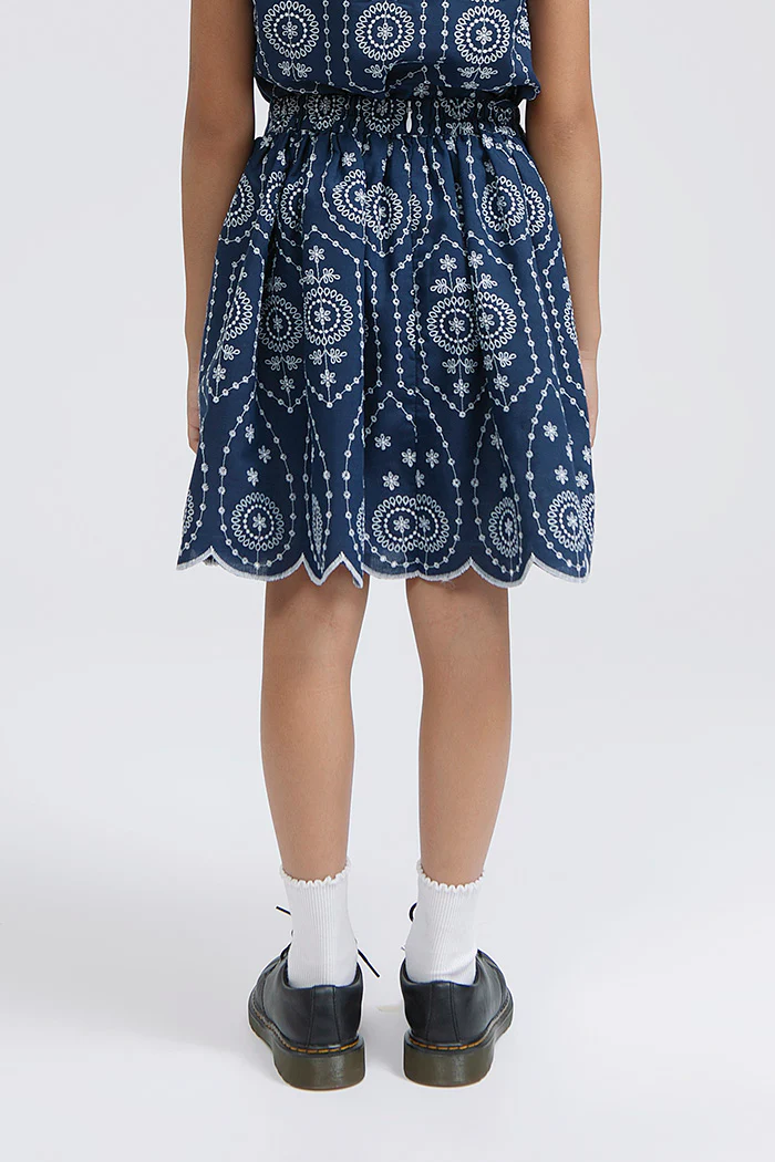 Navy Embroidered Dasha - Image 4