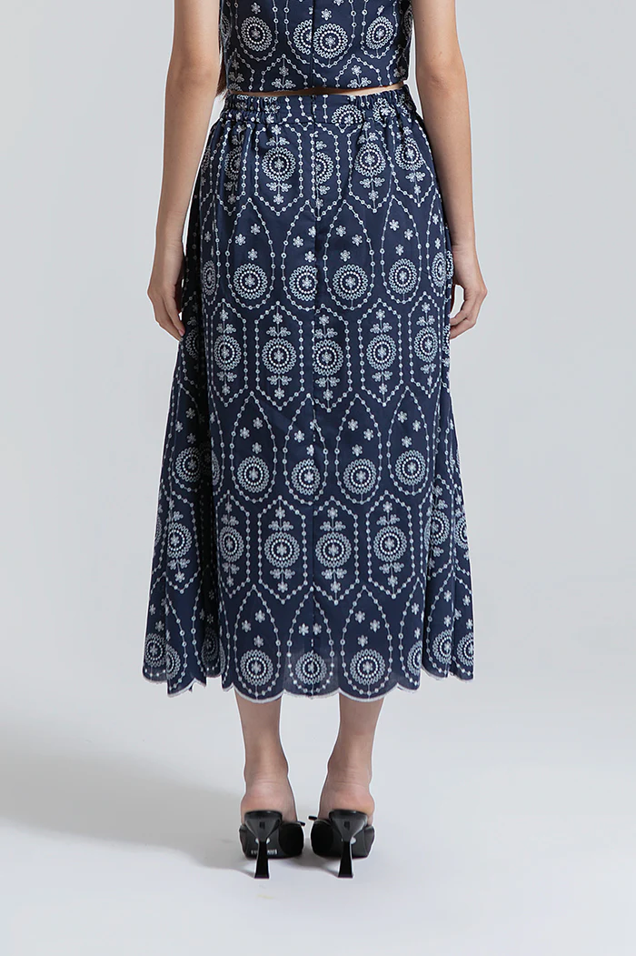 Navy Embroidered Doneli - Image 4