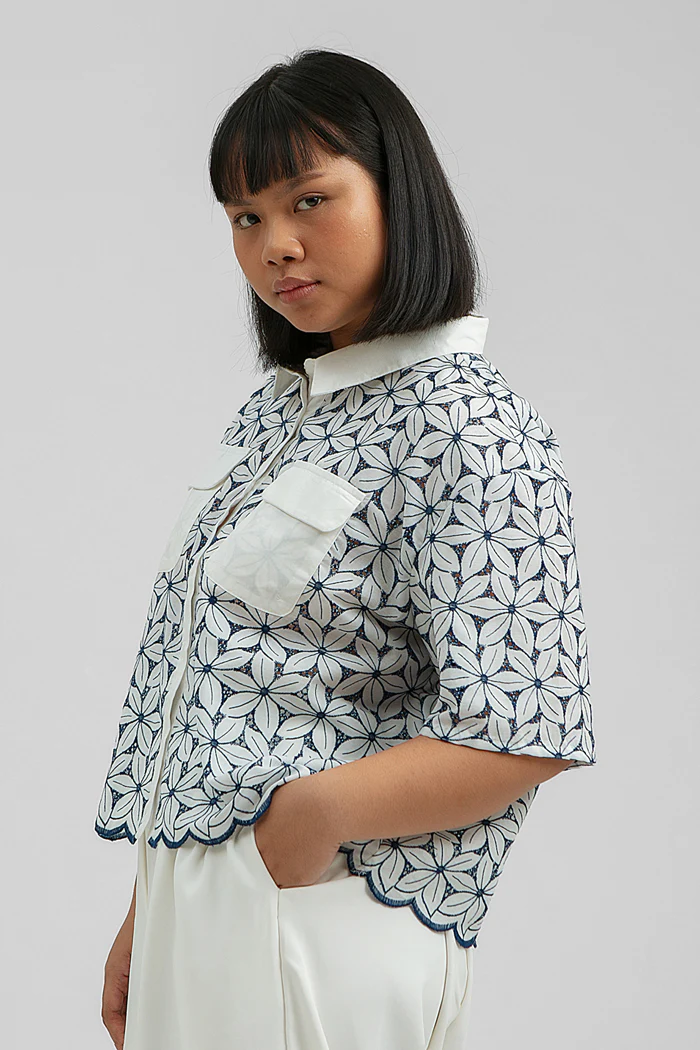 Navy Embroidered Elusi - Image 5